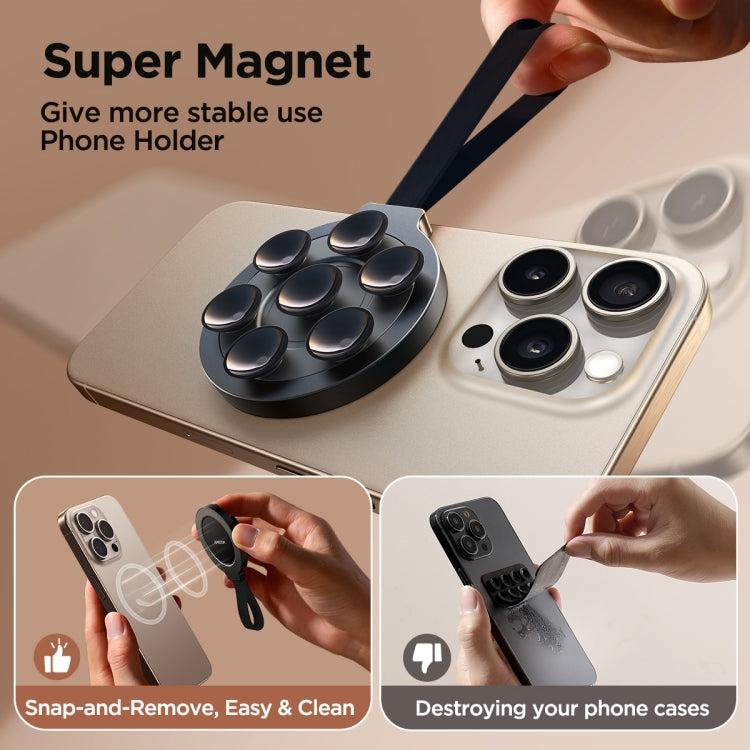 JOYROOM JR-ZS393 Suction Cup Magnetic Phone Holder(Black) - Hand-Sticking Bracket by JOYROOM | Online Shopping UK | buy2fix