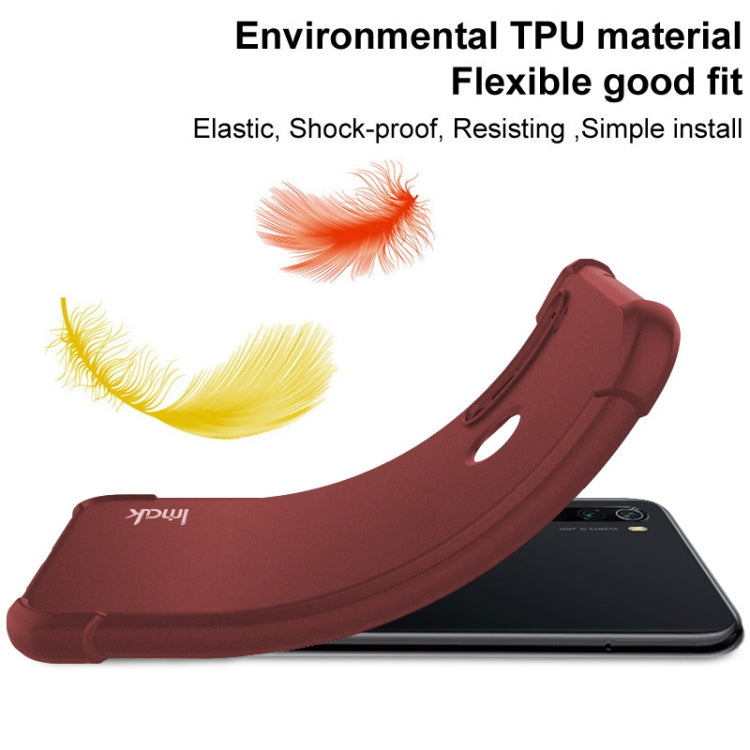 For Xiaomi Redmi A3 4G imak Shockproof Airbag TPU Phone Case(Matte Red) - Xiaomi Cases by imak | Online Shopping UK | buy2fix