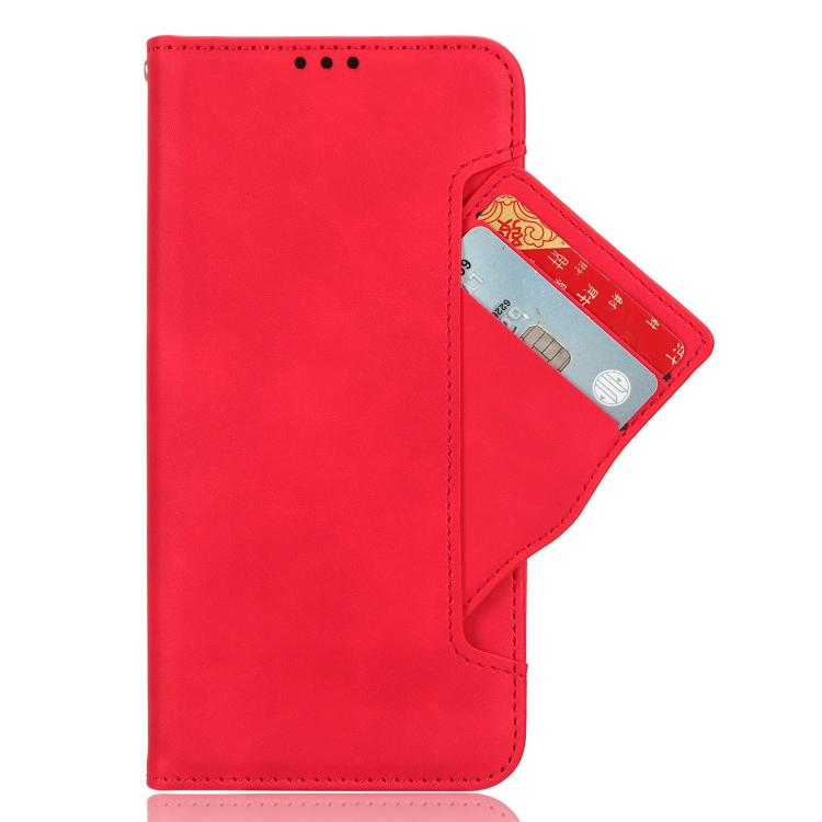 For OnePlus 13 5G Skin Feel Calf Texture Card Slots Leather Phone Case(Red) - OnePlus Cases by buy2fix | Online Shopping UK | buy2fix