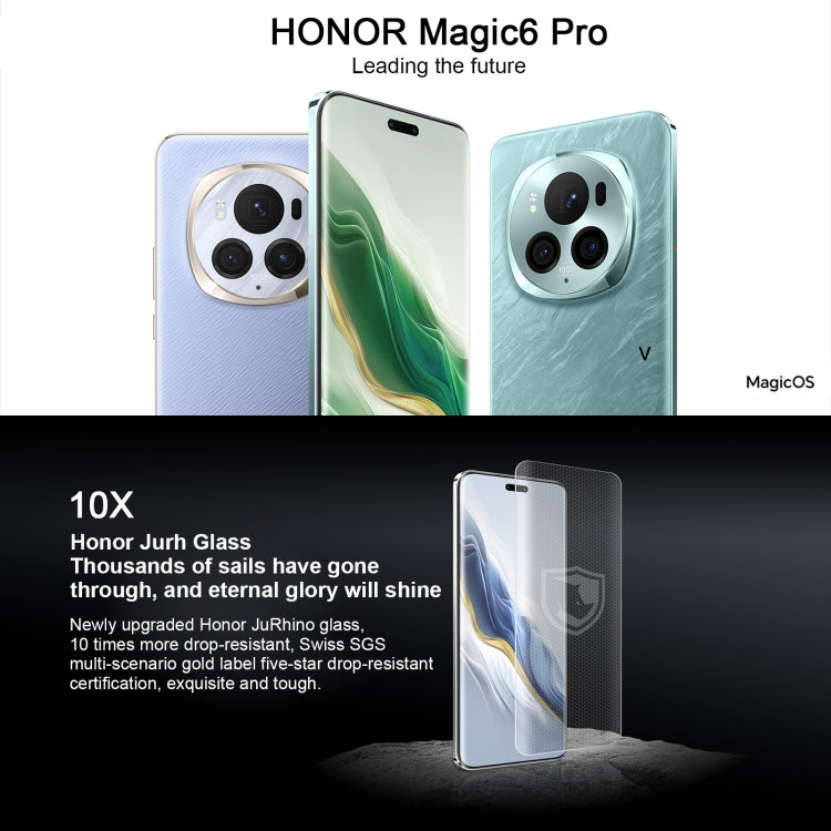 Honor Magic6 Pro, 16GB+1TB,  6.8 inch Magic OS 8.0 Snapdragon 8 Gen 3 Octa Core up to 3.3GHz, Network: 5G, OTG, NFC, Support Google Play(Blue) - Honor by Huawei | Online Shopping UK | buy2fix