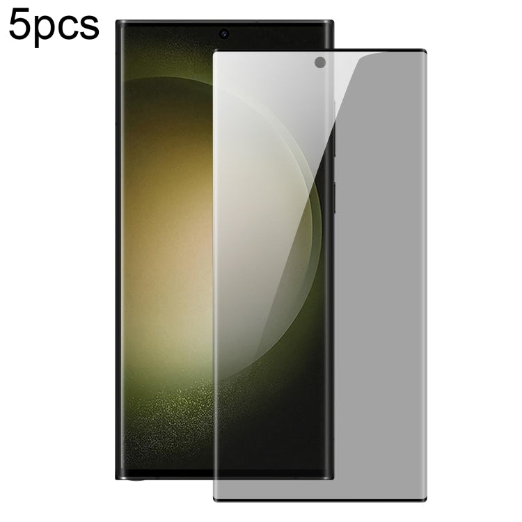 For Samsung Galaxy S23 Ultra 5G 5pcs DUX DUCIS 0.33mm 9H High Aluminum Anti-spy HD Tempered Glass Film - Galaxy S23 Ultra 5G Tempered Glass by DUX DUCIS | Online Shopping UK | buy2fix