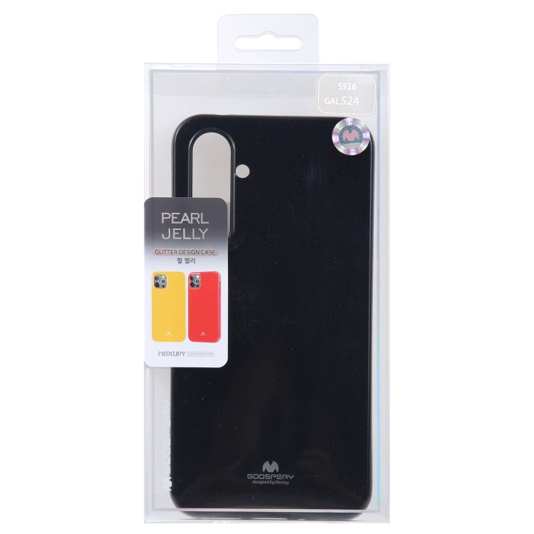 For Samsung Galaxy S24 5G GOOSPERY PEARL JELLY Shockproof TPU Phone Case(Black) - Galaxy S24 5G Cases by GOOSPERY | Online Shopping UK | buy2fix