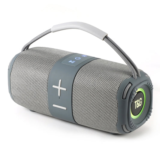 T&G TG-668 Wireless Bluetooth Speaker Portable TWS Subwoofer with Handle(Grey) - Desktop Speaker by T&G | Online Shopping UK | buy2fix