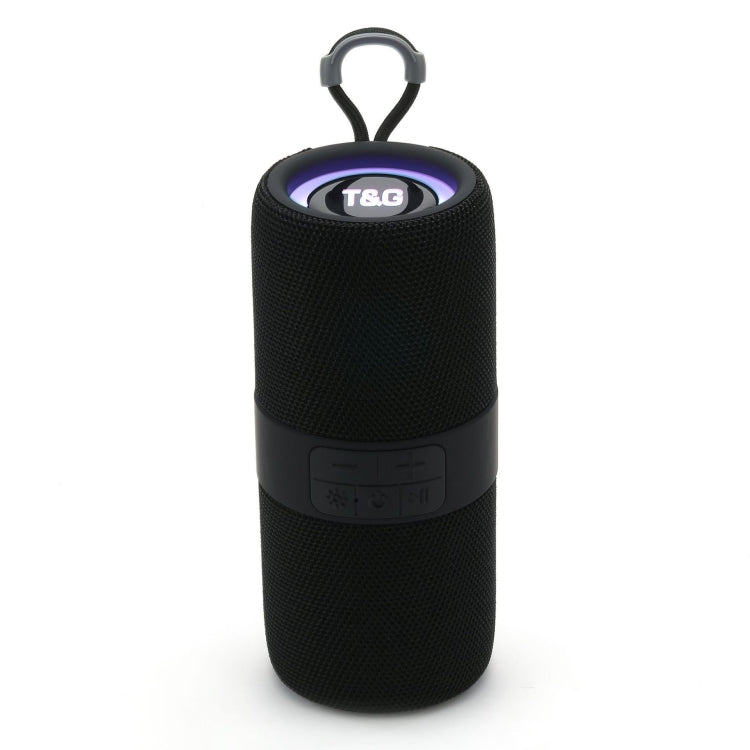 T&G TG-671 Portable Wireless 3D Stereo Subwoofer Speaker with FM/USB/LED(Black) - Desktop Speaker by T&G | Online Shopping UK | buy2fix