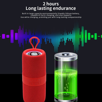 T&G TG-671 Portable Wireless 3D Stereo Subwoofer Speaker with FM/USB/LED(Red) - Desktop Speaker by T&G | Online Shopping UK | buy2fix