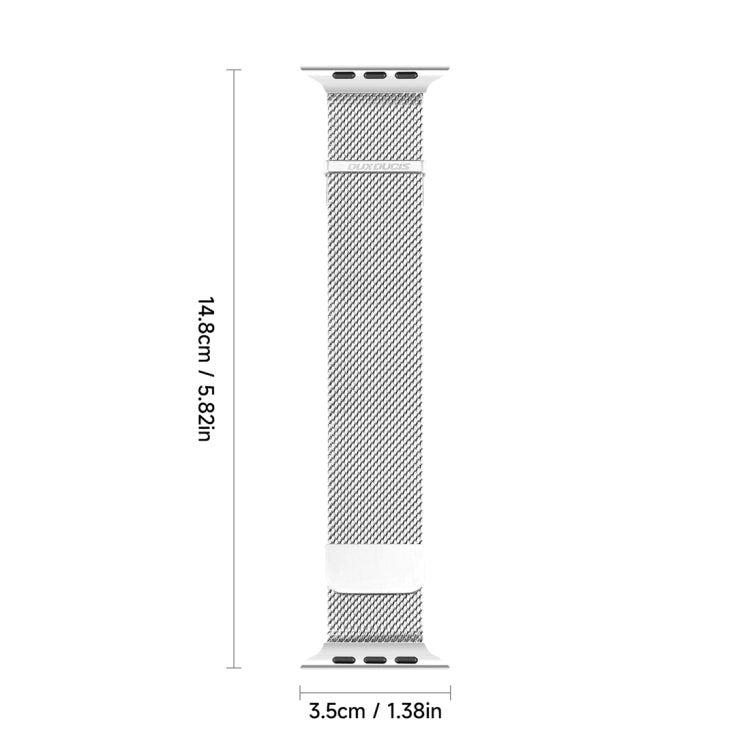 For Apple Watch SE 2022 44mm DUX DUCIS Milanese Pro Series Stainless Steel Watch Band(Silver) - Watch Bands by DUX DUCIS | Online Shopping UK | buy2fix