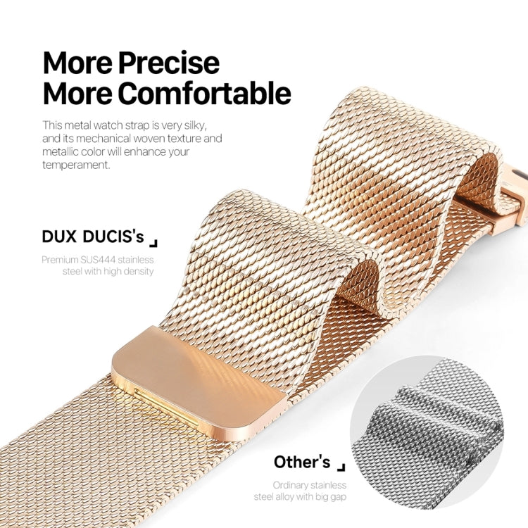 For Apple Watch Series 5 44mm DUX DUCIS Milanese Pro Series Stainless Steel Watch Band(Gold) - Watch Bands by DUX DUCIS | Online Shopping UK | buy2fix