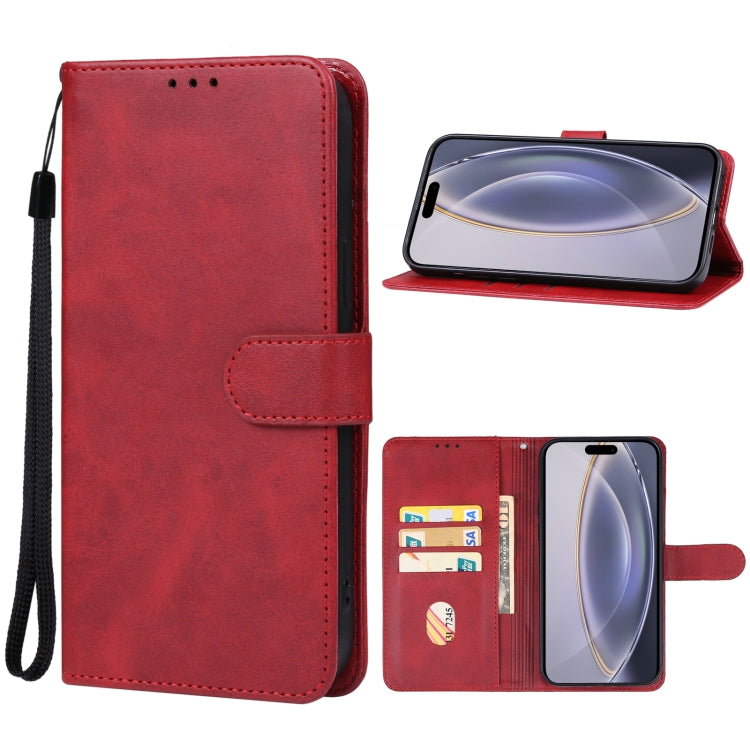 For iPhone 16 Pro Leather Phone Case(Red) - iPhone 16 Pro Cases by buy2fix | Online Shopping UK | buy2fix