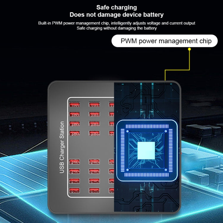 YFY-A76 200W 40 Ports USB Smart Charging Station(UK Plug) - Multifunction Charger by buy2fix | Online Shopping UK | buy2fix