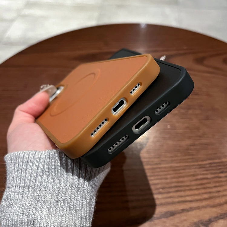 For iPhone 11 2 in 1 MagSafe Magnetic Silicone Leather Phone Case(Orange) - iPhone 11 Cases by buy2fix | Online Shopping UK | buy2fix