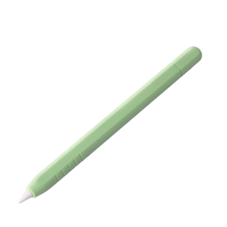 For Apple Pencil (USB-C) Solid Color Silicone Protective Case(Matcha Green) - Pencil Accessories by buy2fix | Online Shopping UK | buy2fix