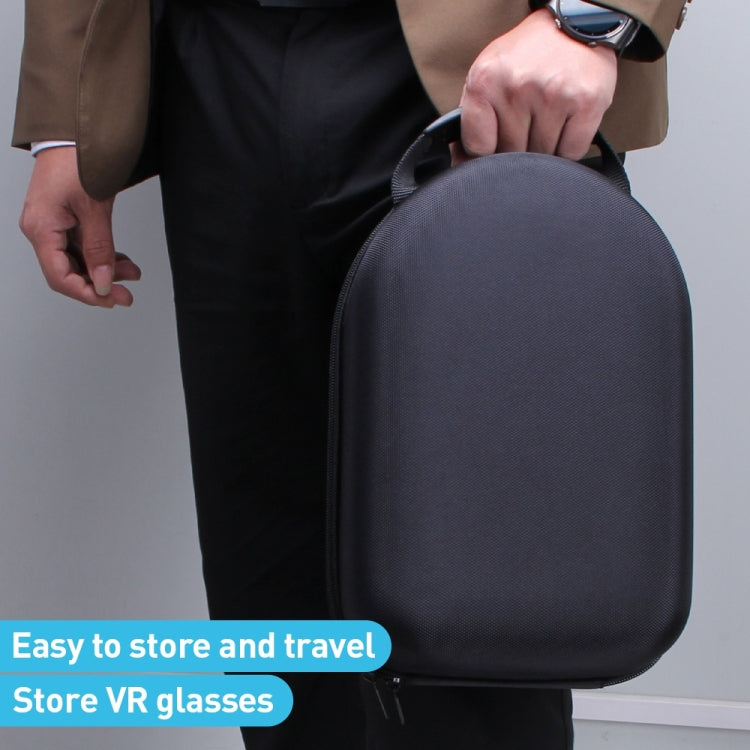 For Apple Vision Pro EVA Cloth Velvet Handle Waterproof Host Storage Bag(Black) - VR Accessories by buy2fix | Online Shopping UK | buy2fix