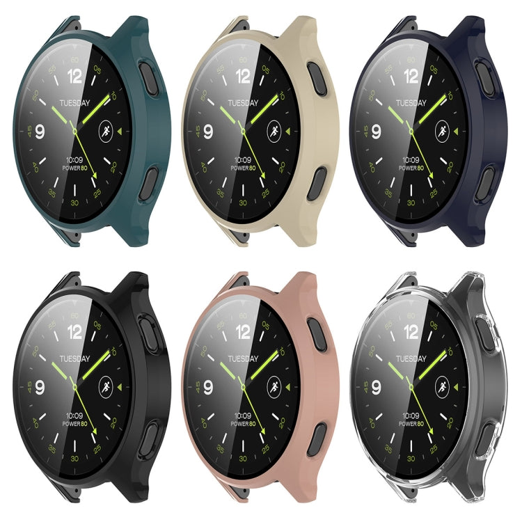 For Xiaomi Watch 2 PC + Tempered Film Integrated Watch Protective Case(Transparent) - Watch Cases by buy2fix | Online Shopping UK | buy2fix