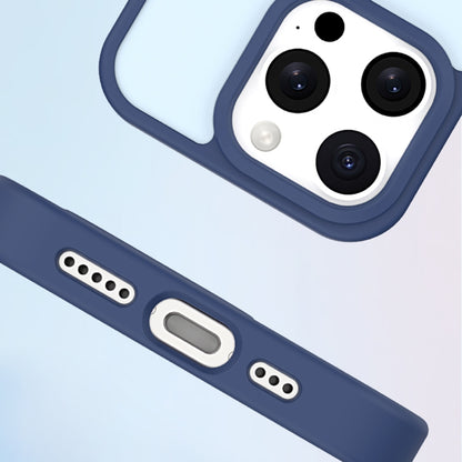 For iPhone 14 Pro Metal Button Skin Feel Matte MagSafe Shockproof Phone Case(White) - iPhone 14 Pro Cases by buy2fix | Online Shopping UK | buy2fix