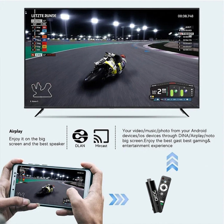 LEMFO DQ10 Allwinner H618 Quad Core ARM Cortex A53 8K HD Android TV Stick, RAM:4GB+32GB(AU Plug) - Android TV Sticks by LEMFO | Online Shopping UK | buy2fix