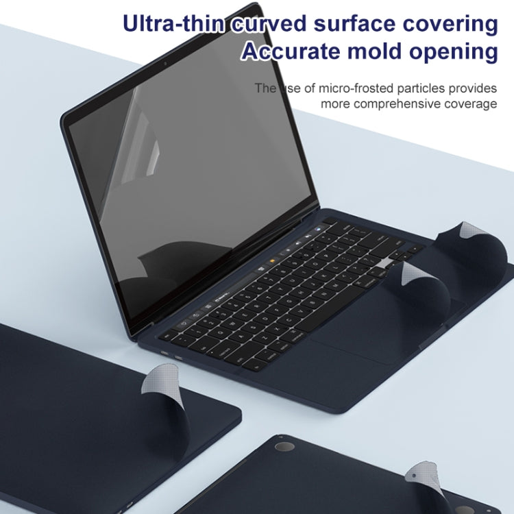 For MacBook Air 13.6 inch A2681 2022 ZGA 5 in 1 Laptop All-round Protective Film(Black) - Skin Sticker by ZGA | Online Shopping UK | buy2fix