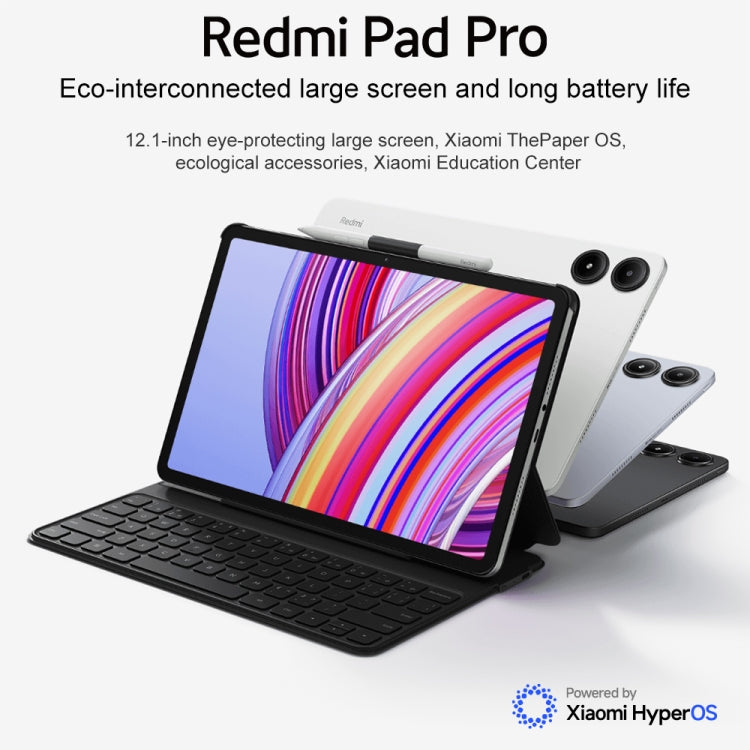 Xiaomi Redmi Pad Pro 12.1 inch Tablet PC, 8GB+256GB, HyperOS Qualcomm Snapdragon 7s Gen2 Octa Core, 10000mAh Battery(Cyan) - Other by Xiaomi | Online Shopping UK | buy2fix