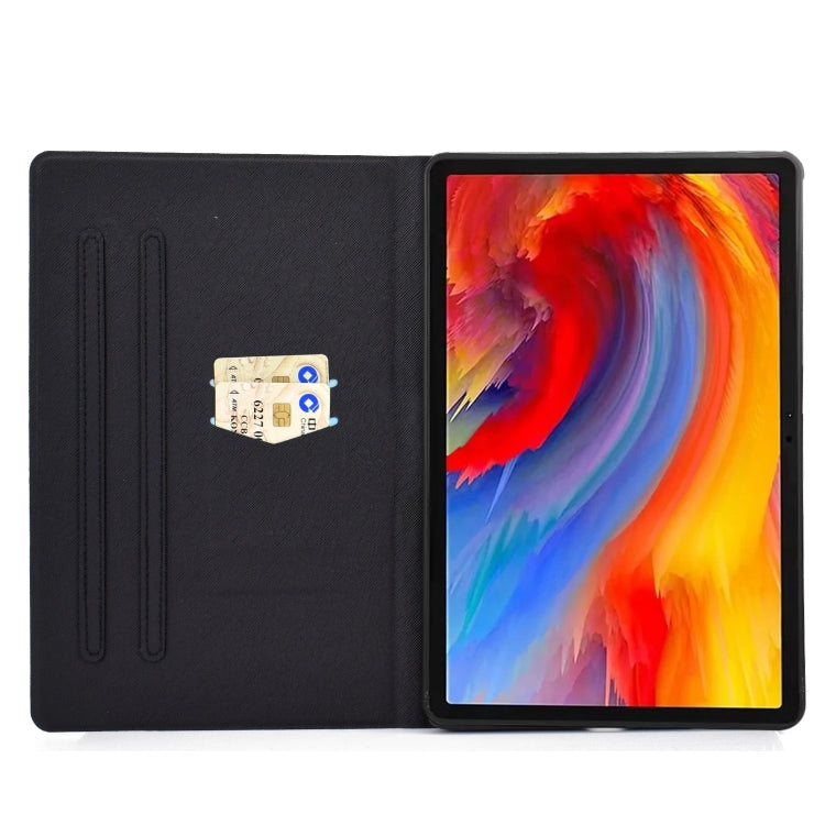 For Lenovo Tab M11 / Xiaoxin Pad 11 2024 Electric Pressed Colored Drawing Smart Leather Tablet Case(Dog) - Lenovo by buy2fix | Online Shopping UK | buy2fix