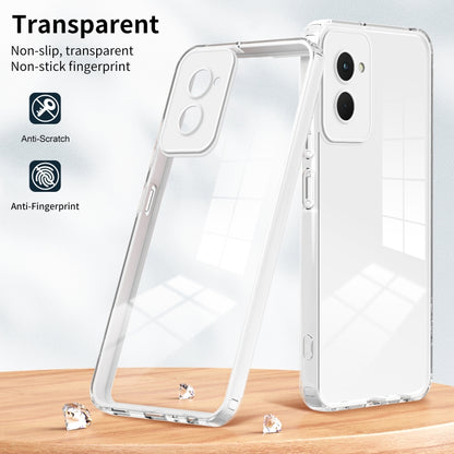 For Motorola Moto G Power 5G 2024 3 in 1 Clear TPU Color PC Frame Phone Case(White) - Motorola Cases by buy2fix | Online Shopping UK | buy2fix