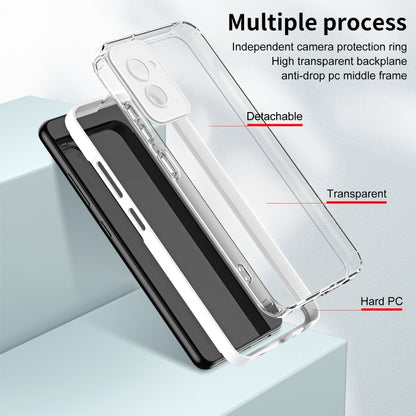 For Motorola Moto G Power 5G 2024 3 in 1 Clear TPU Color PC Frame Phone Case(White) - Motorola Cases by buy2fix | Online Shopping UK | buy2fix