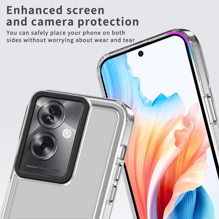 For OPPO A79 5G Global/A2 5G Transparent Acrylic + TPU Shockproof Phone Case(Transparent) - OPPO Cases by buy2fix | Online Shopping UK | buy2fix