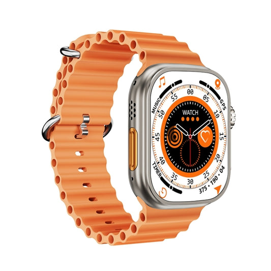 ZGA W04 2.03 inch Screen Seconds Hand BT Call Smart Watch, Support Health Monitor / AI Voice Assistant / SOS(Orange) - Smart Watches by ZGA | Online Shopping UK | buy2fix