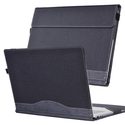 For Lenovo ThinkPad X1 Yoga Gen 8 14 inch Cloth Texture Laptop Leather Protective Case(Black) - Other by buy2fix | Online Shopping UK | buy2fix