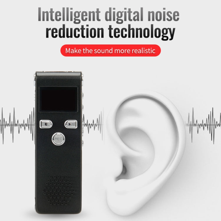 JNN X18 Mini Smart HD Noise Cancelling Voice Recorder, Memory:4GB(Black) - Recording Pen by JNN | Online Shopping UK | buy2fix