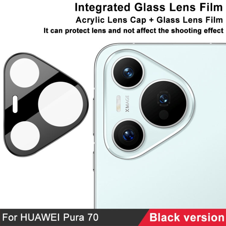 For Huawei Pura 70 imak High Definition Integrated Glass Lens Film Black Version - For Huawei by imak | Online Shopping UK | buy2fix