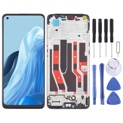 For OPPO F21 Pro Original AMOLED LCD Screen Digitizer Full Assembly with Frame - LCD Screen by buy2fix | Online Shopping UK | buy2fix