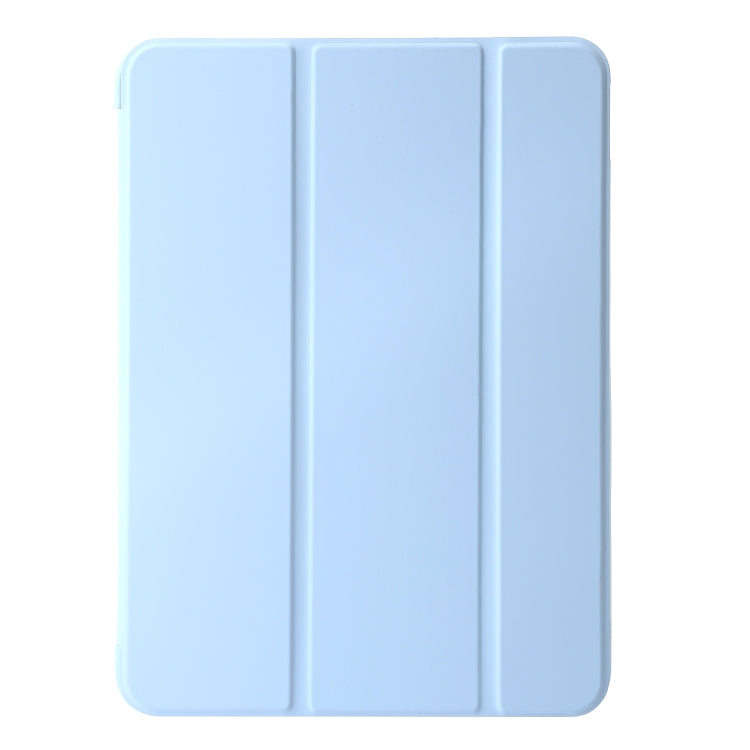 For iPad Pro 13 2024 Three-fold Holder Flip Tablet Leather Case(Sky Blue) - iPad Pro 13 2024 Cases by buy2fix | Online Shopping UK | buy2fix