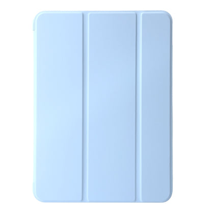 For iPad Air 13 2024 Three-fold Holder Flip Tablet Leather Case(Sky Blue) - iPad Air 13 2024 Cases by buy2fix | Online Shopping UK | buy2fix