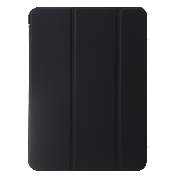 For iPad Air 13 2024 Three-fold Holder Flip Tablet Leather Case(Black) - iPad Air 13 2024 Cases by buy2fix | Online Shopping UK | buy2fix