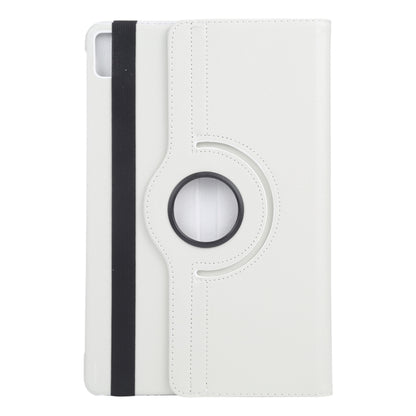 For iPad Air 13 2024 360 Degree Rotation Litchi Texture Leather Tablet Case with Holder(White) - iPad Air 13 2024 Cases by buy2fix | Online Shopping UK | buy2fix