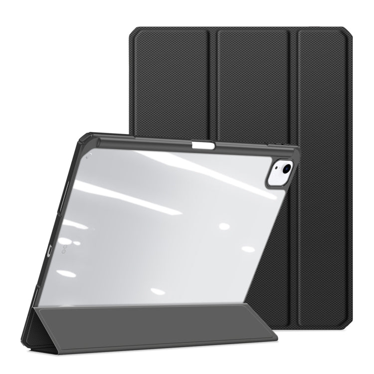 For iPad Air 13 2024 / Pro 12.9 DUX DUCIS TOBY Series Antiskid Leather Tablet Case with Sleep / Wake-up Function(Black) - iPad Air 13 2024 Cases by DUX DUCIS | Online Shopping UK | buy2fix