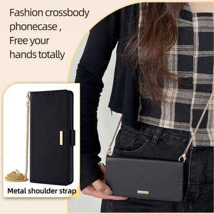 For Xiaomi Redmi K70 5G / K70 Pro 5G Crossbody Chain Leather Phone Case(Black) - K70 Pro Cases by buy2fix | Online Shopping UK | buy2fix