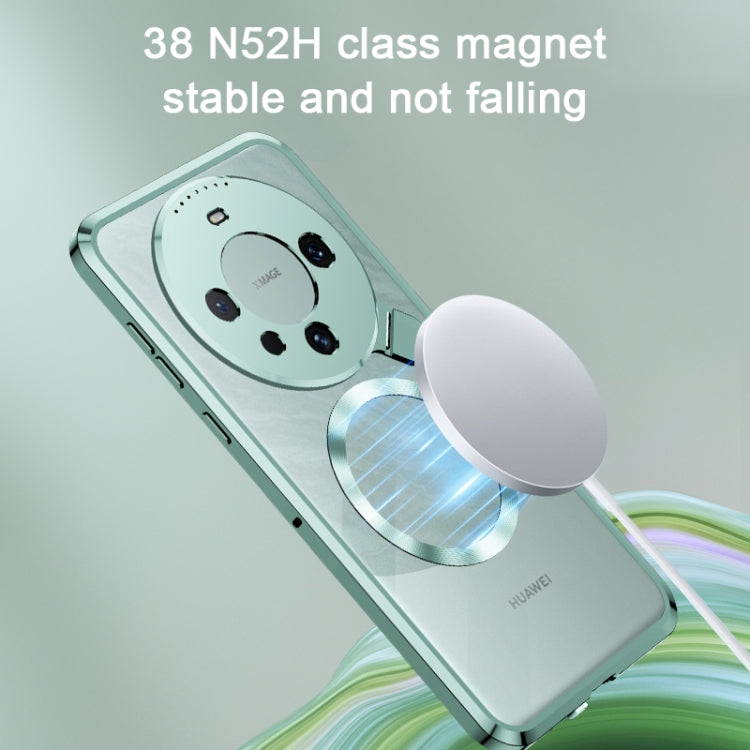 For Huawei Mate 60 Aromatherapy Holder Single-sided MagSafe Magnetic Phone Case(Green) - Huawei Cases by buy2fix | Online Shopping UK | buy2fix