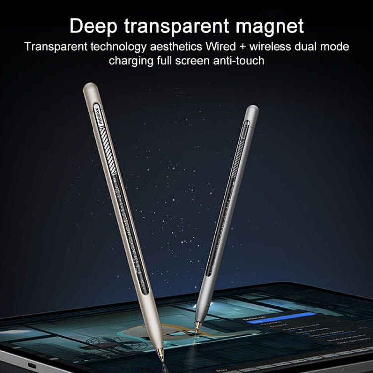 For iPad MOMAX TP9 MAG LINK Pro Magnetic Dual Mode Anti Miscontact Capacitive Pen(Grey) - Stylus Pen by MOMAX | Online Shopping UK | buy2fix