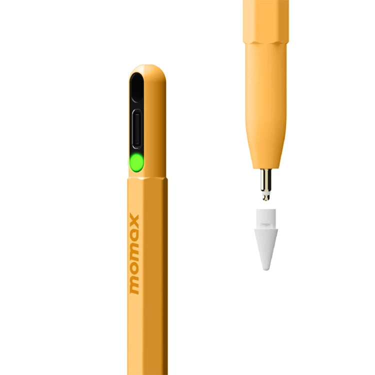 MOMAX TP10 Mag Link Pop Rainbow Touch Pen Capacitive Pen(Yellow) - Stylus Pen by MOMAX | Online Shopping UK | buy2fix