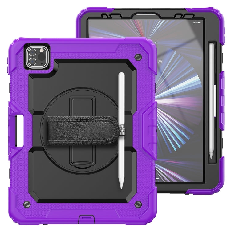 For iPad Pro 11 2024 Silicone + PC Tablet Protective Case(Purple+Black) - iPad Pro 11 2024 Cases by buy2fix | Online Shopping UK | buy2fix