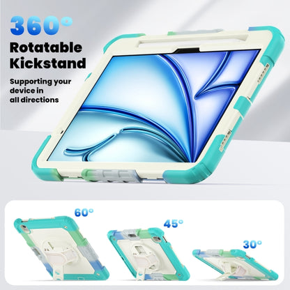 For iPad Air 11 2024 Silicone + PC Tablet Protective Case(Rainbow Blue) - iPad Air 11 2024 Cases by buy2fix | Online Shopping UK | buy2fix