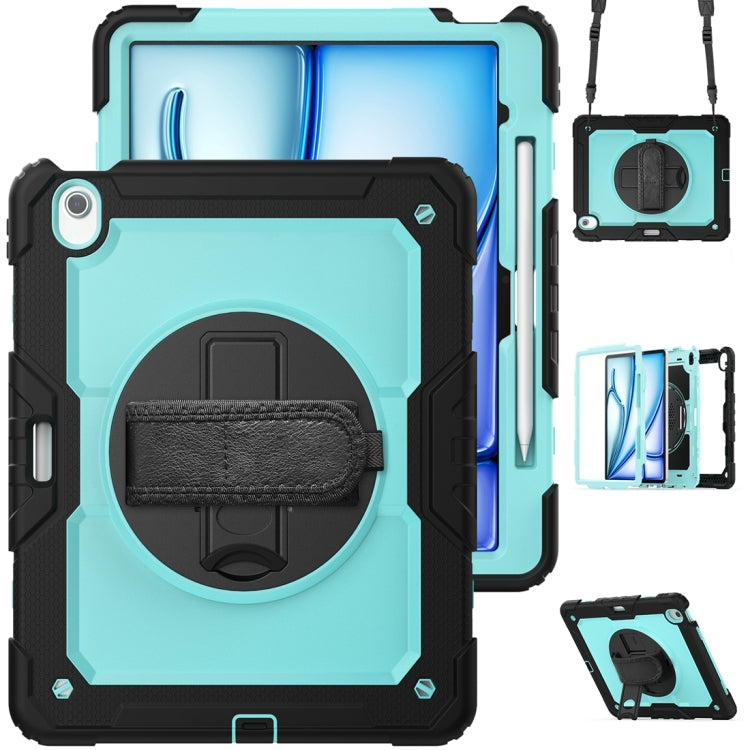 For iPad Air 13 2024 Silicone + PC Tablet Protective Case(Light Blue+Black) - iPad Air 13 2024 Cases by buy2fix | Online Shopping UK | buy2fix