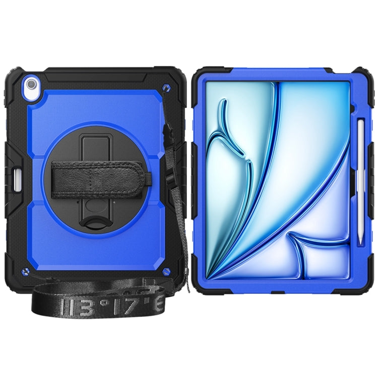 For iPad Air 13 2024 Silicone + PC Tablet Protective Case(Dark Blue+Black) - iPad Air 13 2024 Cases by buy2fix | Online Shopping UK | buy2fix