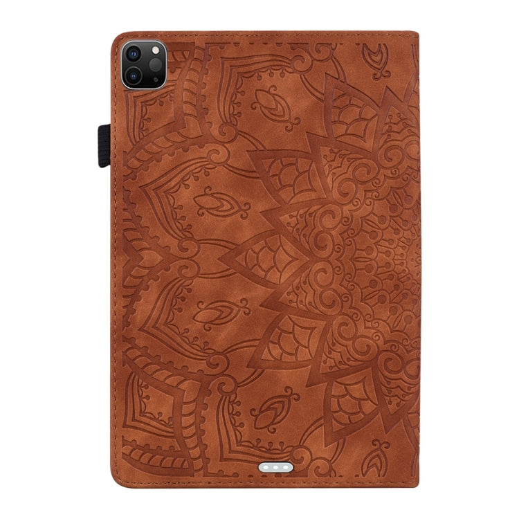 For iPad Pro 13 2024 Calf Texture Embossed Leather Tablet Case(Brown) - iPad Pro 13 2024 Cases by buy2fix | Online Shopping UK | buy2fix