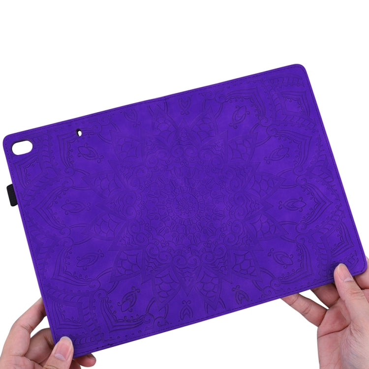 For iPad Pro 11 2024 Calf Texture Embossed Leather Tablet Case(Purple) - iPad Pro 11 2024 Cases by buy2fix | Online Shopping UK | buy2fix