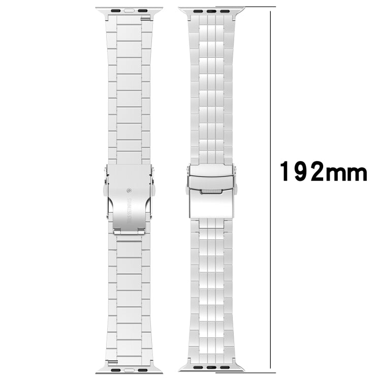 For Apple Watch Series 6 40mm Armor 5-bead Titanium Watch Band(Black) - Watch Bands by buy2fix | Online Shopping UK | buy2fix