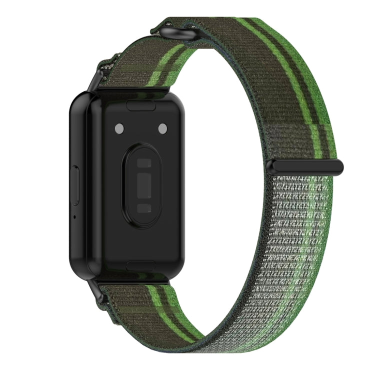 For Samsung Galaxy Fit 3 Loop Nylon Watch Band(Dark Green) - Watch Bands by buy2fix | Online Shopping UK | buy2fix