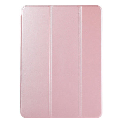 For iPad Pro 13 2024 Double-sided Clip Non-buckle Magnetic PU Smart Tablet Case(Rose Gold) - iPad Air 13 2024 Cases by buy2fix | Online Shopping UK | buy2fix