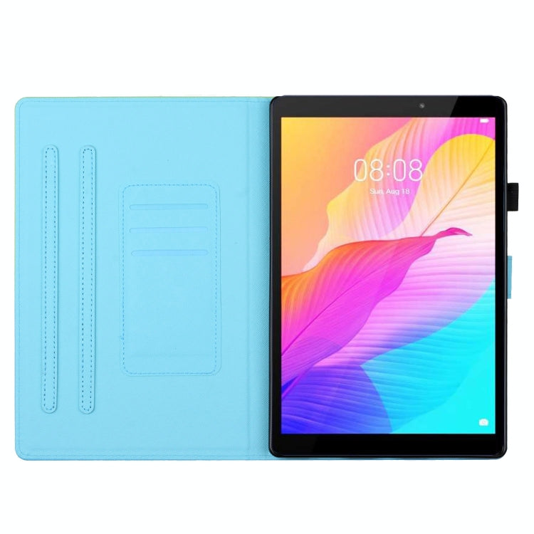 For iPad Pro 11 2024 Stitching Gradient Smart Leather Tablet Case(Blue Orange) - iPad Pro 11 2024 Cases by buy2fix | Online Shopping UK | buy2fix