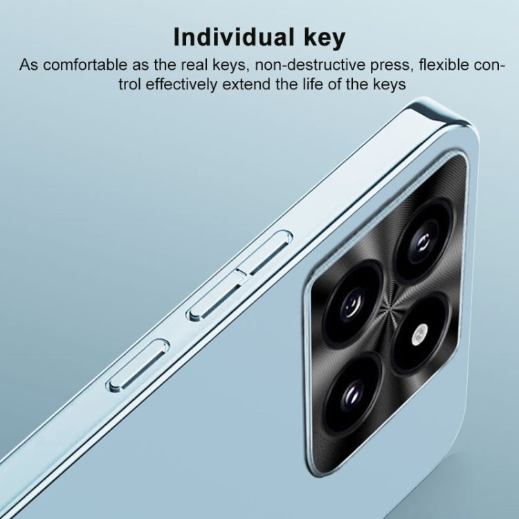 For Xiaomi Redmi K70 Pro AG Frosted Electroplating Acrylic Phone Case(Silver White) - K70 Pro Cases by buy2fix | Online Shopping UK | buy2fix